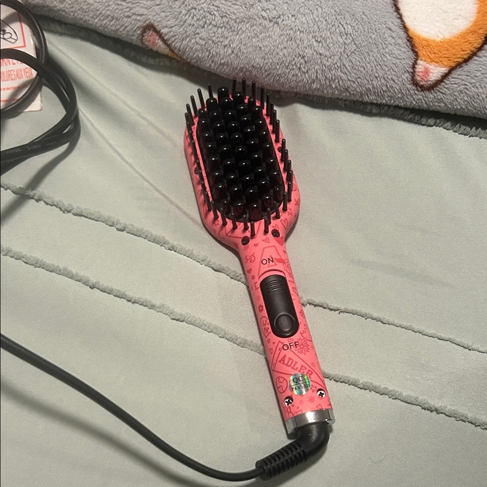 Mini Pink Hair Straightening Brush
